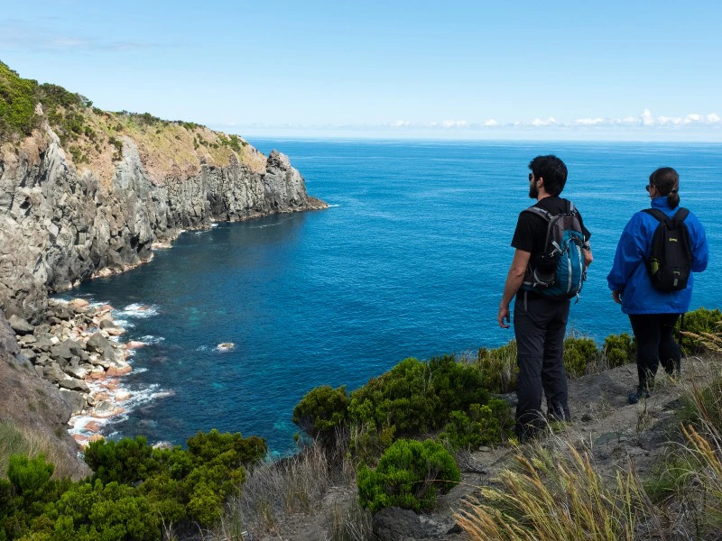 Wandern auf dem agualva trail
