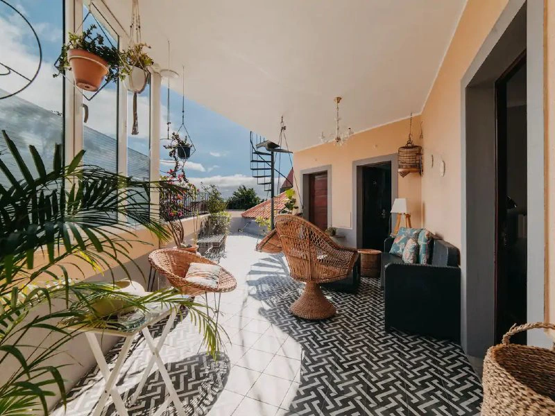 Hotel-Terrasse in Funchal auf Madeira