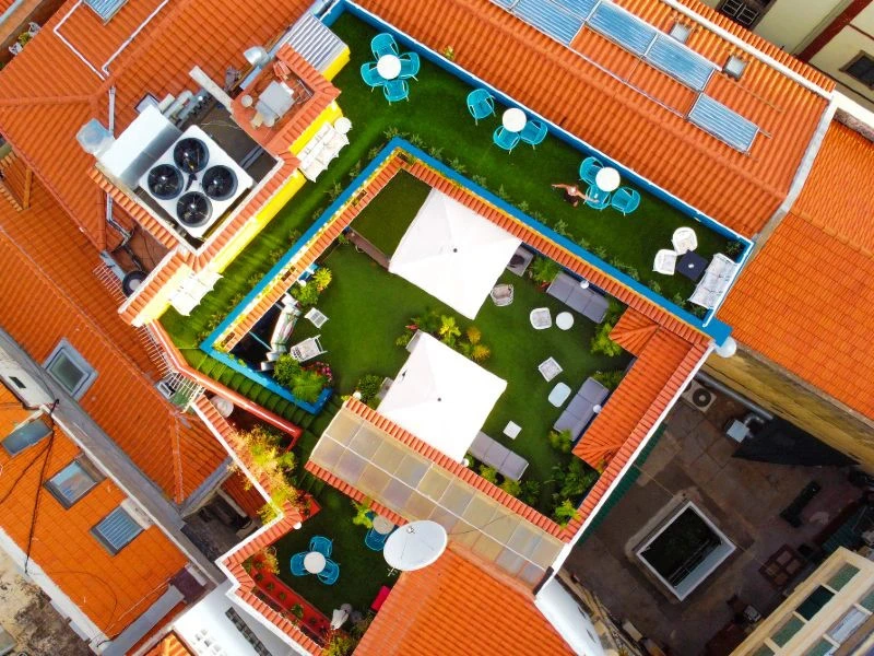 Hotel in Funchal von oben