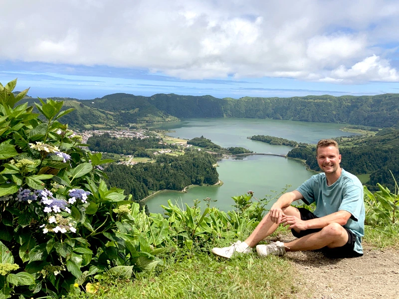 Schöne Aussicht in Sao Miguel auf den Azoren