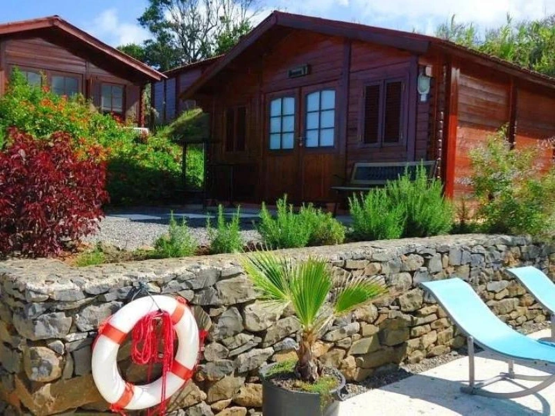 kleine Blockhütte auf Madeira