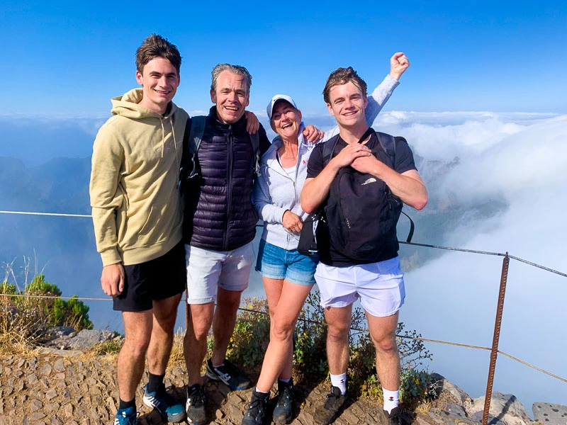 Familie mit Kindern auf Madeira