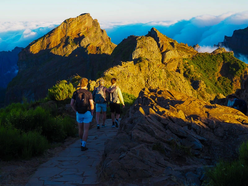 Blick auf die Berge von Madeira