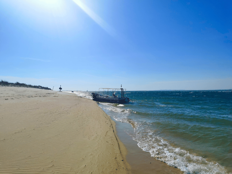 Boot bei Alhoa in Portugal
