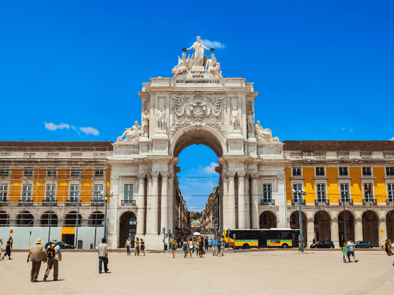 Platz des Handels in Lissabon