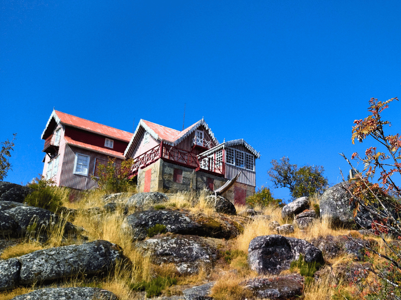 Altes Haus in der Serra da Estrela in Portugal