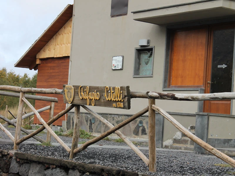 Hütte am Ätna in Italien auf Sizilien