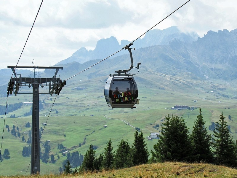 Seilbahn zur Seiser Alm