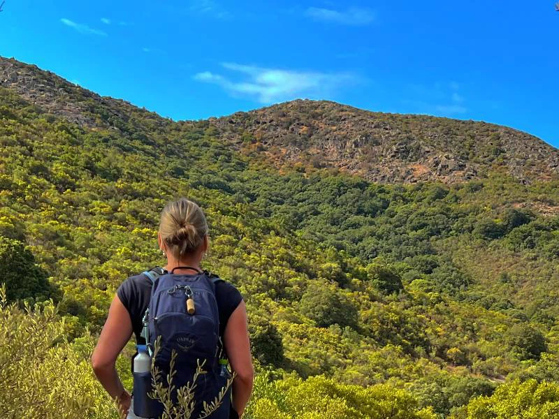 Wandern in der Nähe der Sinis Halbinsel