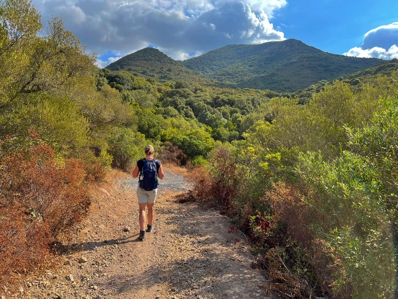 Wandern in der Nähe der Sinis Halbinsel
