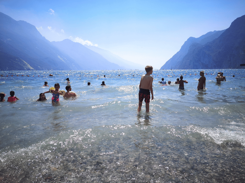 Baden in den Italienischen Alpen