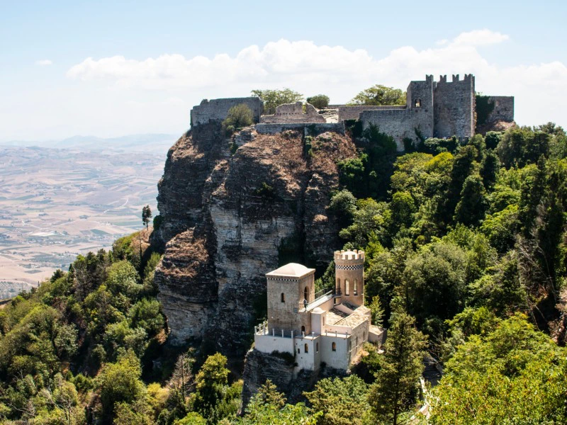 Sizilien Erice Berg