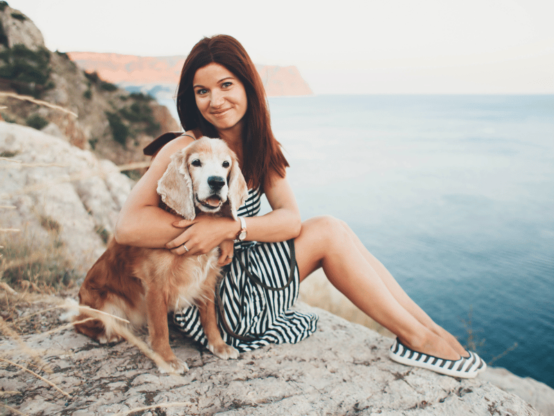 Wandern mit em Hund an der Küste