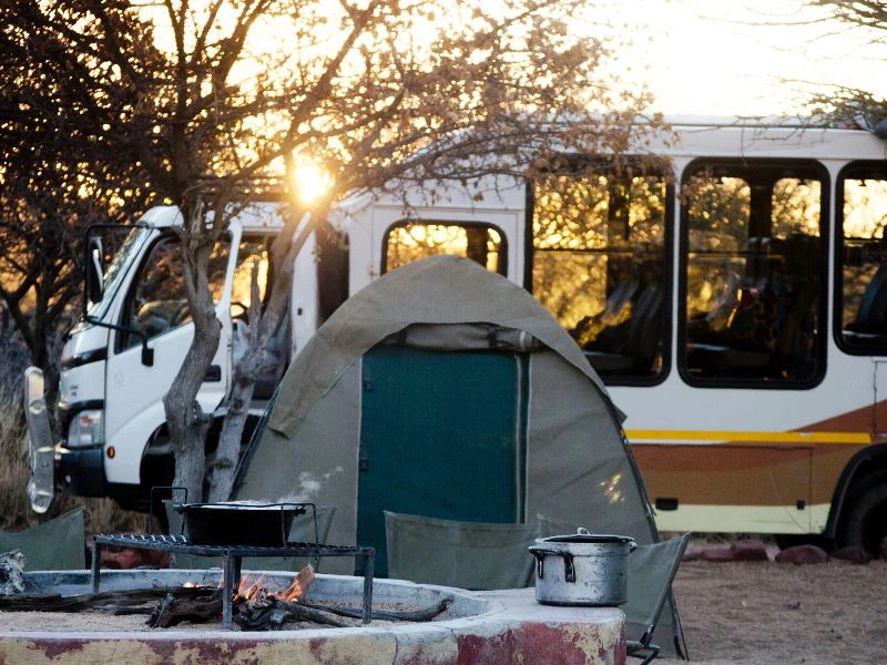 Ein Zeit im Etosha Nationalpark in Namibia
