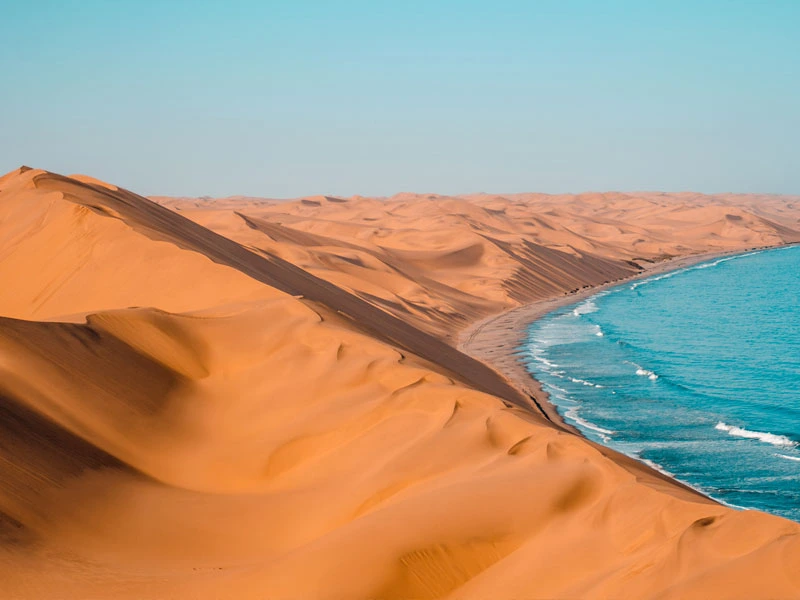Die Küste bei Walvis Bay Namibia