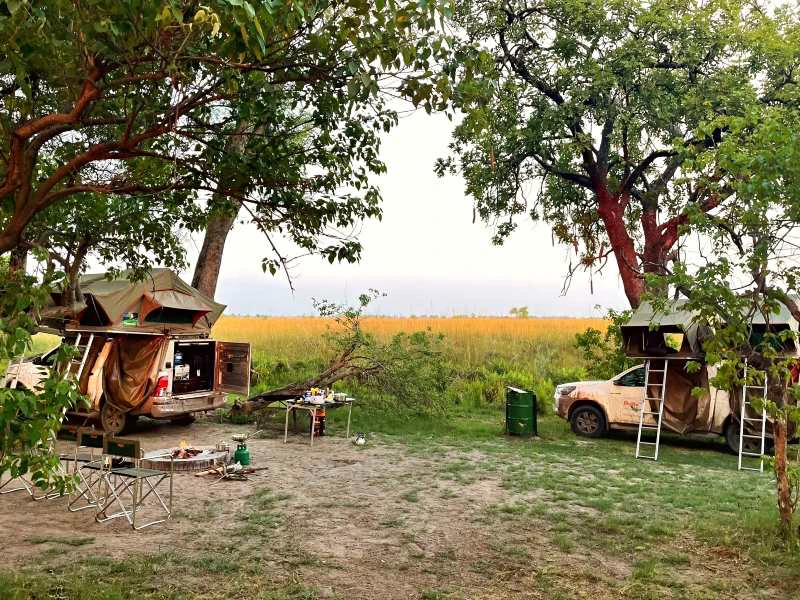 Campingplatz Moremi Botswana