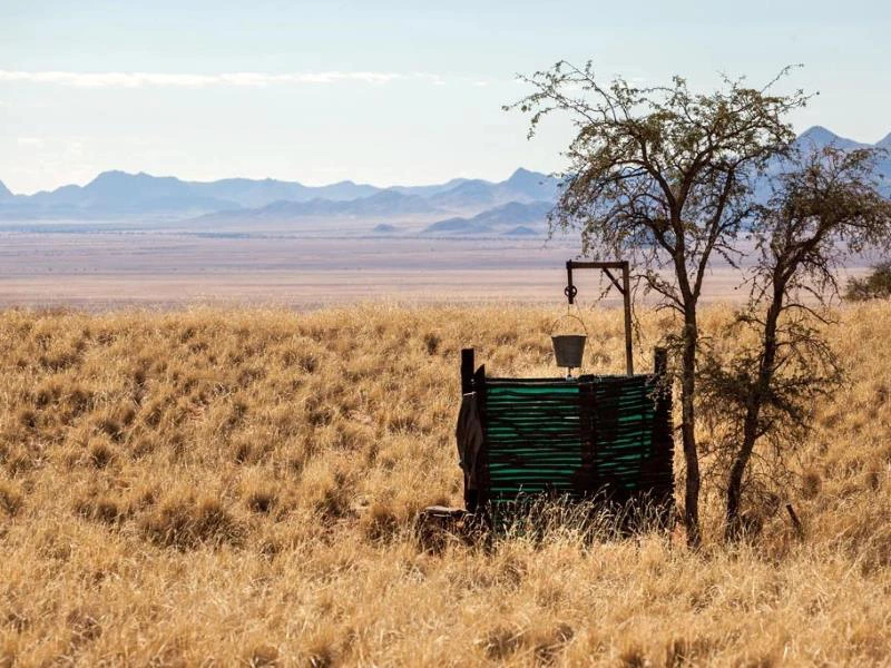 Dusche beim Tok Tokkie Trail Namibia
