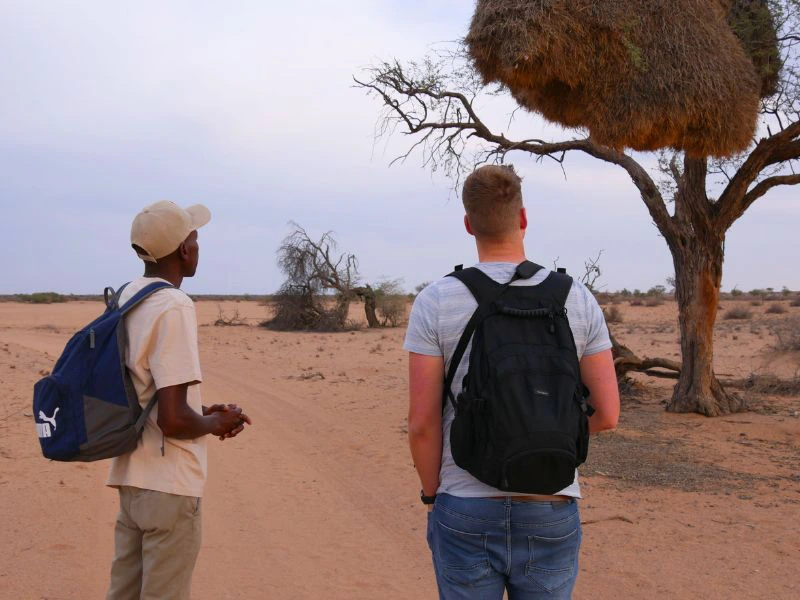 Begleiteter Walk in der Kalahari Namibia