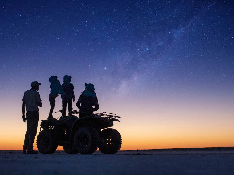 Quadtour mit Übernachtung in den Makgadikgadi Salzpfannen