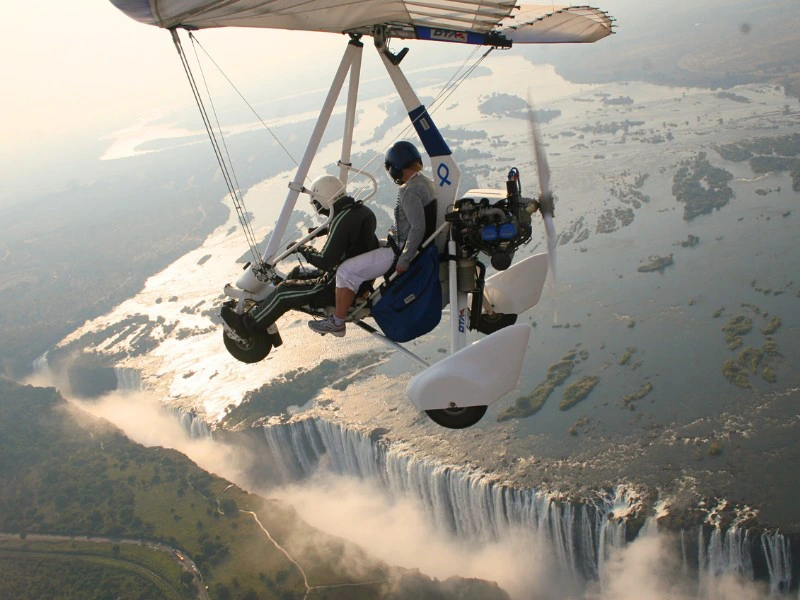 Victoria Fälle aus der Vogelperspektive