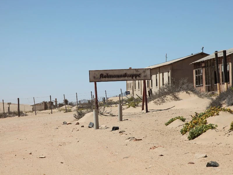 Altes Ortsschild von Kolmannskuppe