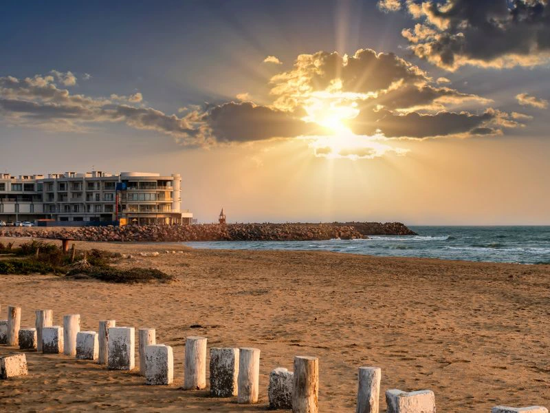 Swakopmund Namibia bei Sonnenuntergang
