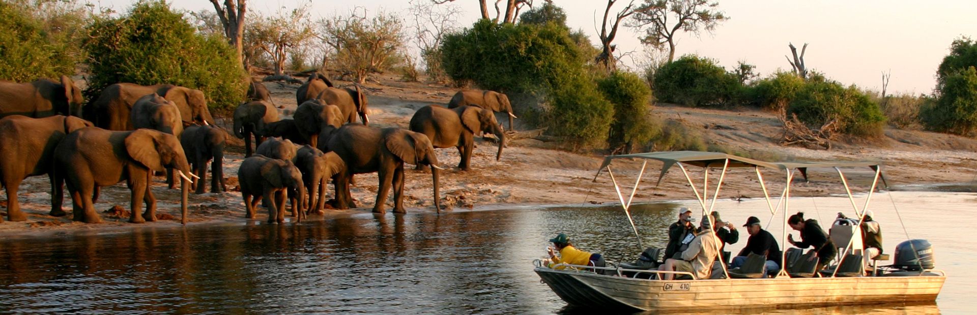 Bootssafari im Chobe Nationalpark in Botswana
