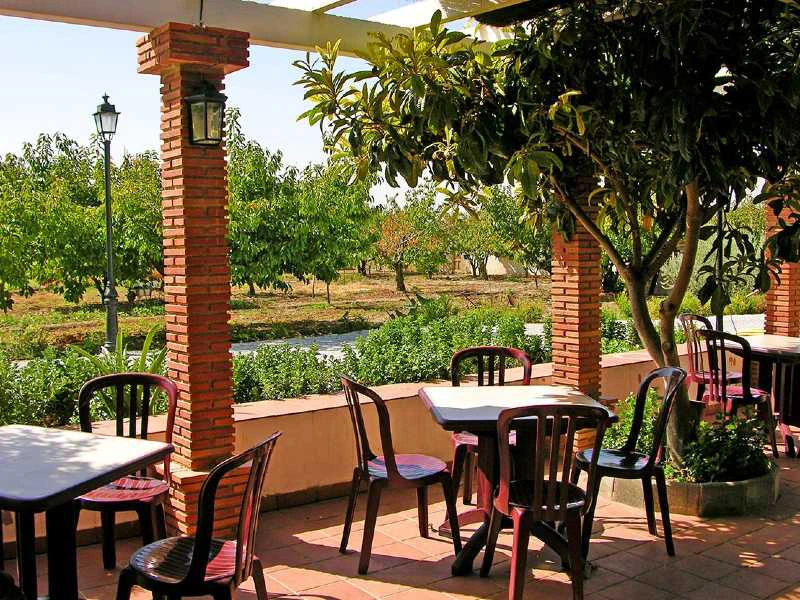 Terrasse im Cortijo bei Granada, Spanien