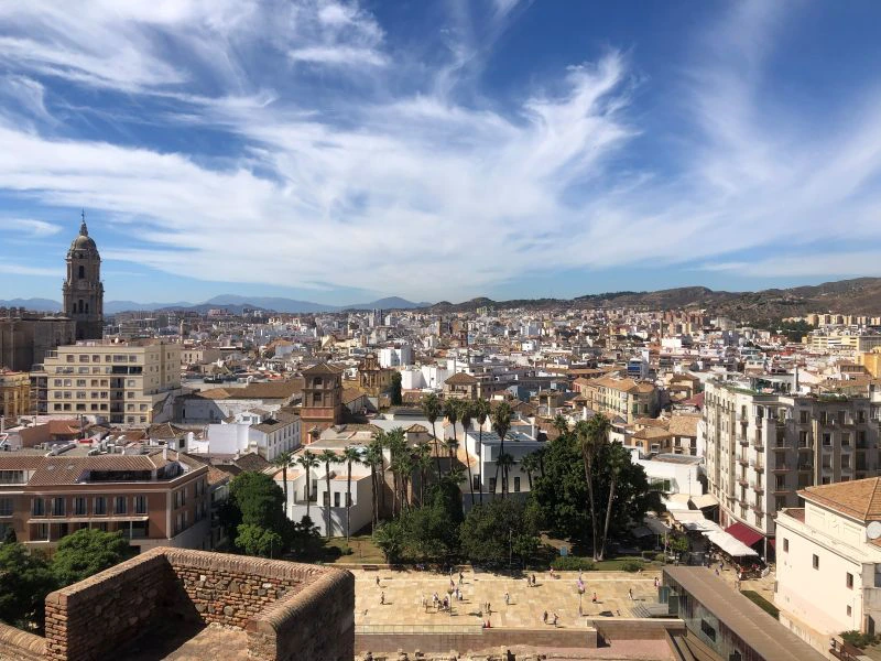 Blick auf die Stadt Malaga, Spanien