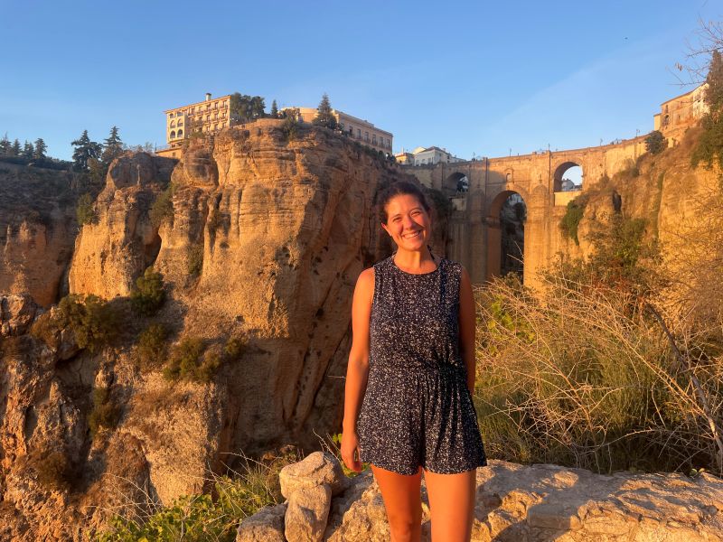 Blick auf die Brücke in Ronda, Spanien