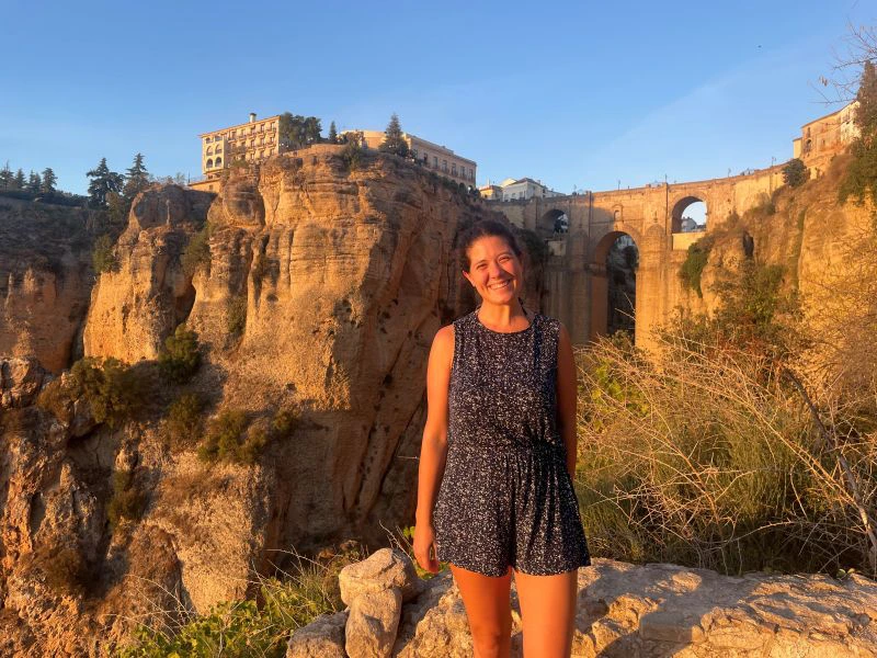 Blick auf die Brücke in Ronda, Spanien