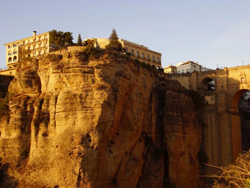 Blick auf die Brücke in Ronda, Spanien