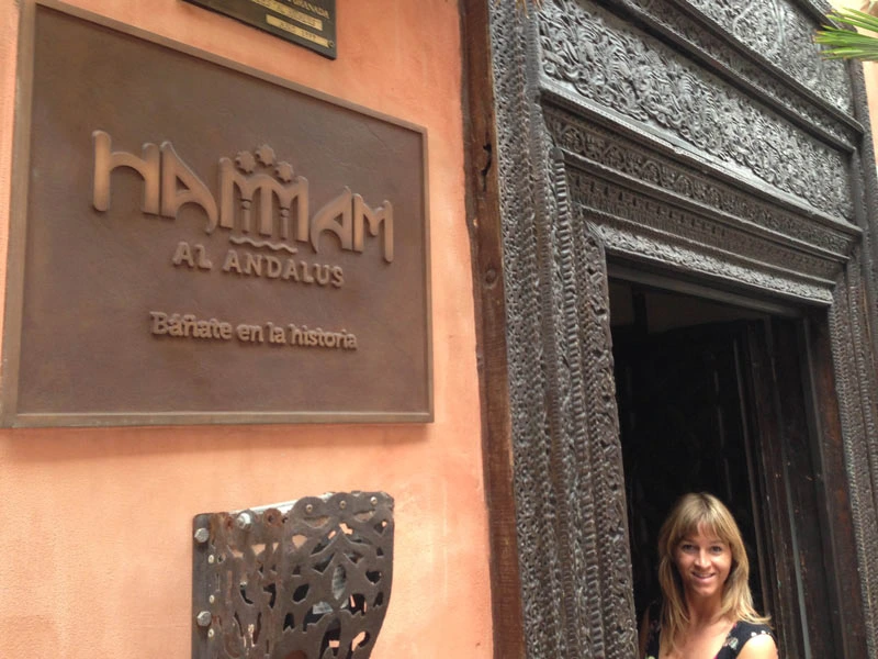 Eingang zu einem Hamam in Spanien