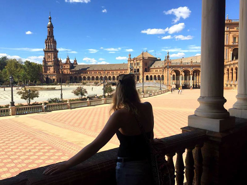 Platz in Sevilla, Spanien