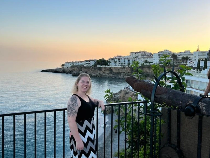 Sonnenuntergang in Nerja an der Costa del Sol