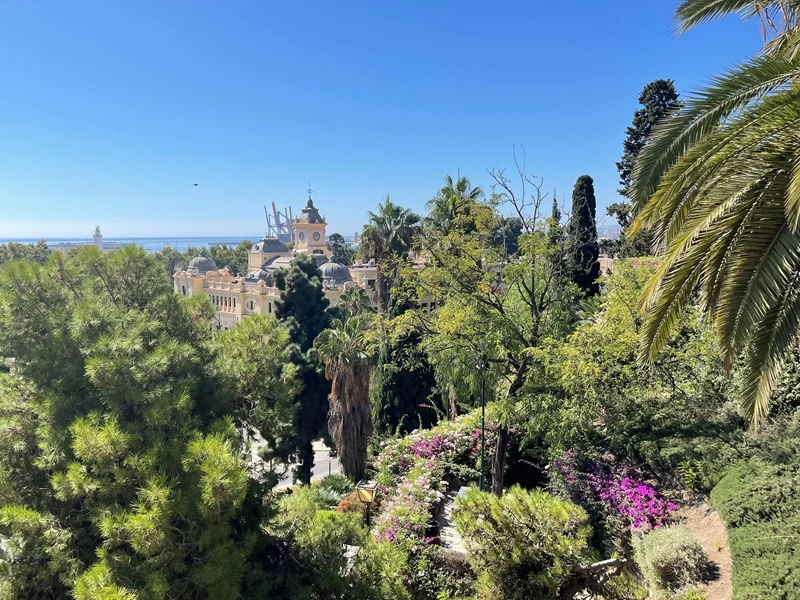 Ausblick in der Natur von Malaga