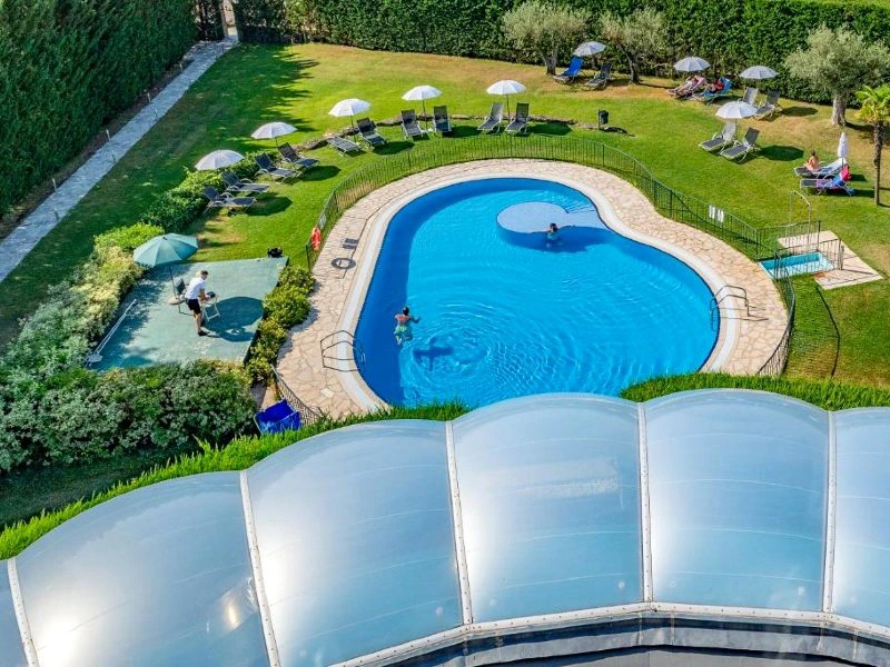 Poolbereich in Rioja, Spanien