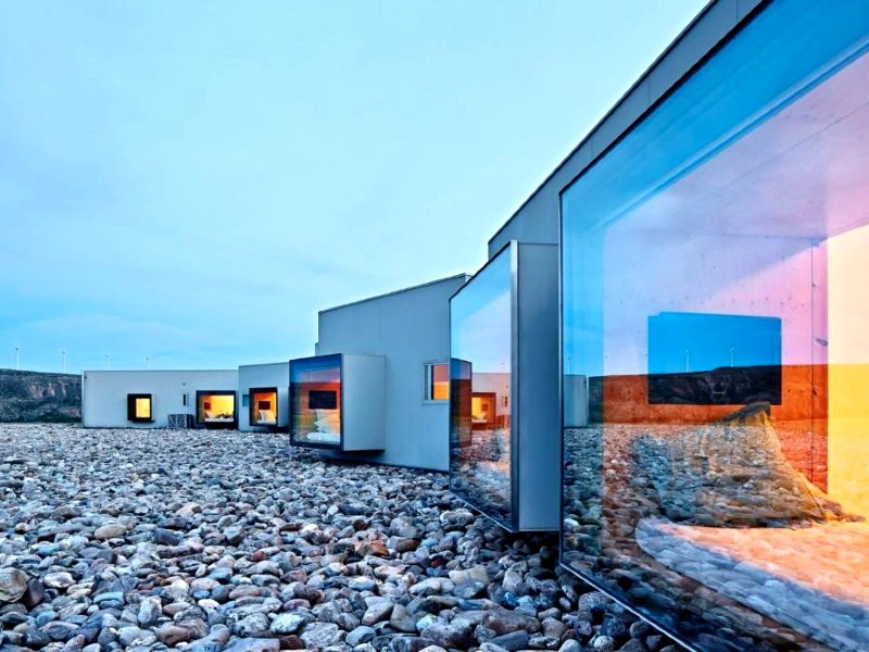 Außenansicht des Special stays in Bardenas, Spanien.