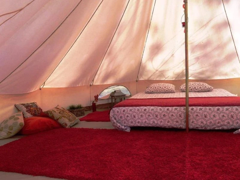 geräumiges Zeltinneres in portugal peneda geres