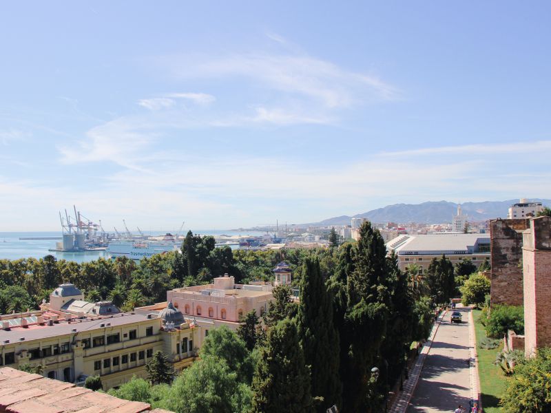 Blick auf Malaga, Spanien