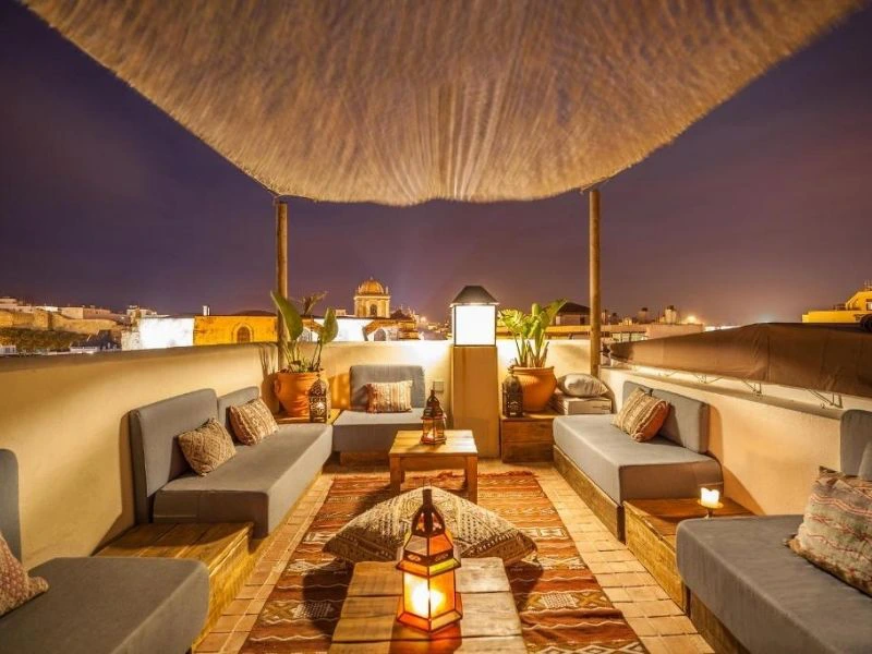 Dachterrasse der Unterkunft in Tarifa
