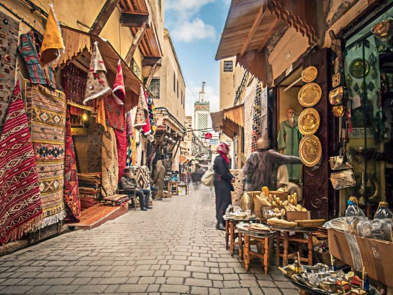 Markt in Fes, Marokko