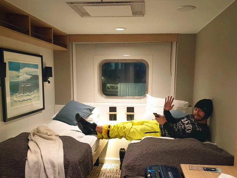 Blick in eine Schiffskabine