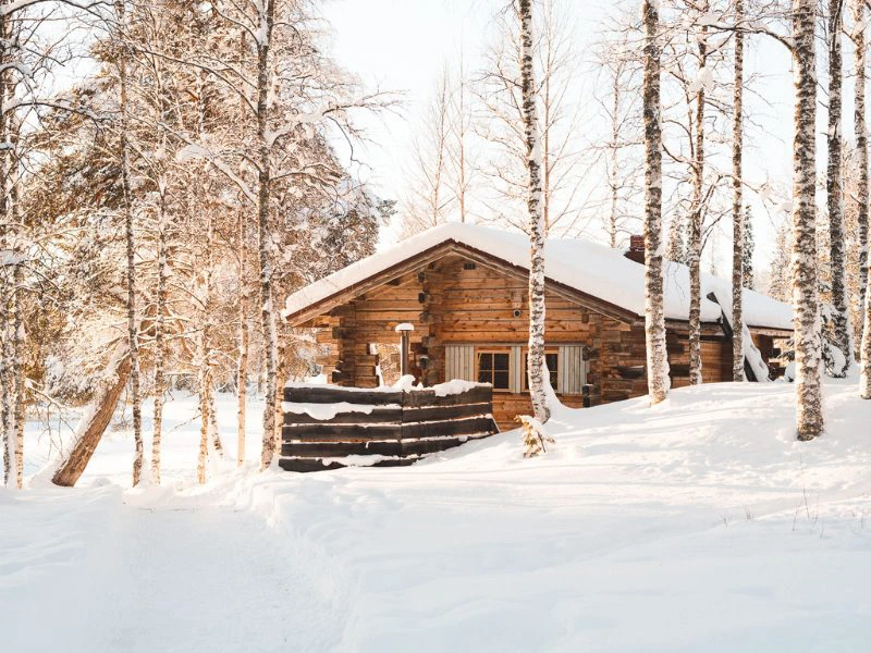 Sauna der Unterkunft in Lappland