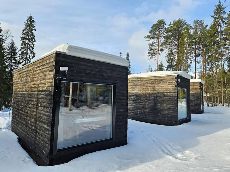 Panoramahütten in Finnisch Lappland