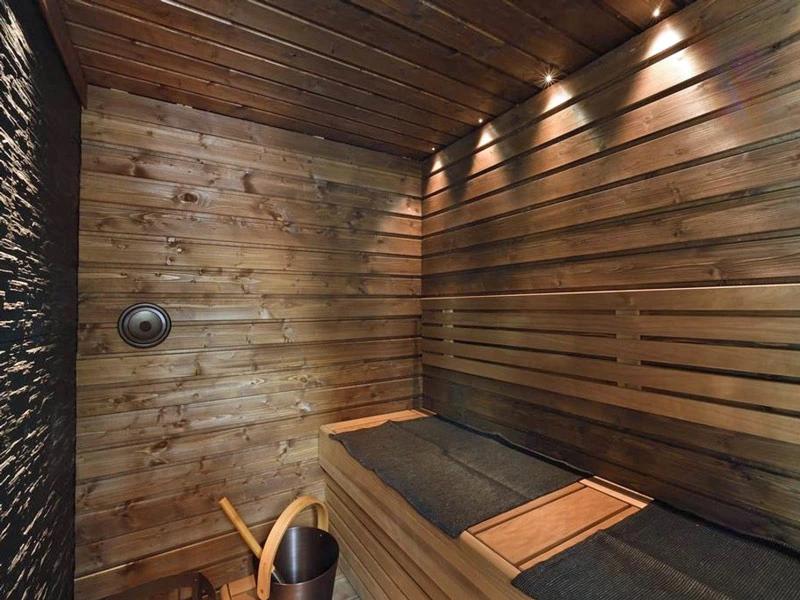 Sauna der Unterkunft in Saariselkä, Lappland
