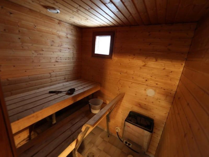 Sauna der Blockhütte in Paljakka, Lappland