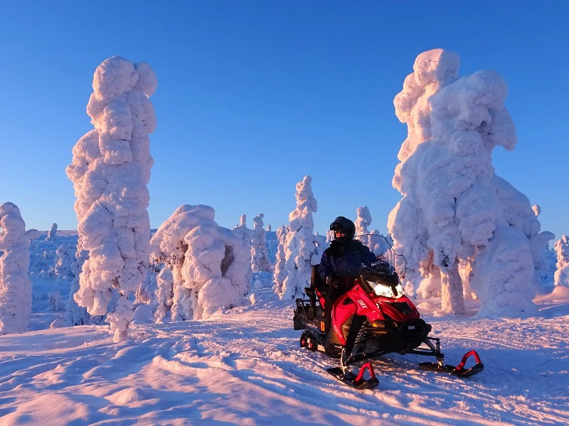 Schneemobiltour in Schwedisch Lappland
