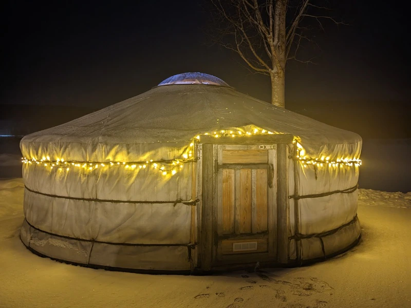 Übernachtung in einer Jurte in Lappland