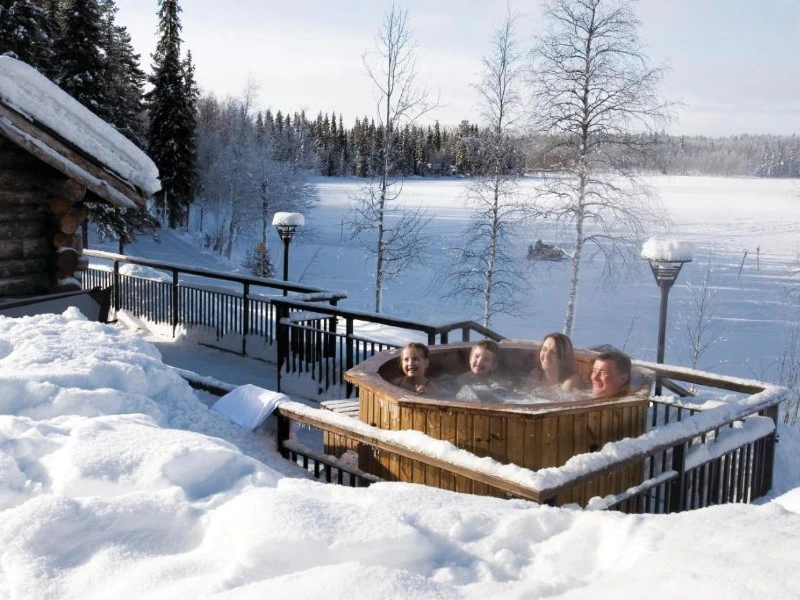 Hot Tub in der Unterkunft